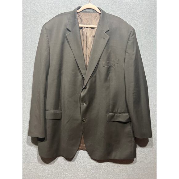 Vintage RALPH Ralph Lauren Mens 100% Wool Blue Label Blazer Brown Size 52-XL - Picture 2 of 12